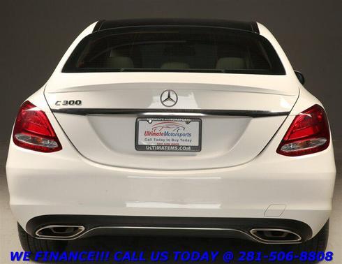 Polar White 2018 Mercedes-Benz C-Class 2018 C 300 P1 CARPLAY PANO HEATSEAT BLIND 89K MLS