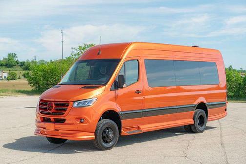 Orange 2024 Mercedes-Benz Sprinter 3500XD High Roof