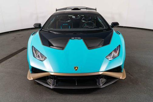 Blu Glauco Matt 2023 Lamborghini Huracan STO Coupe