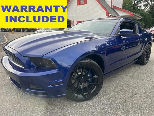 Blue 2014 Ford Mustang V6