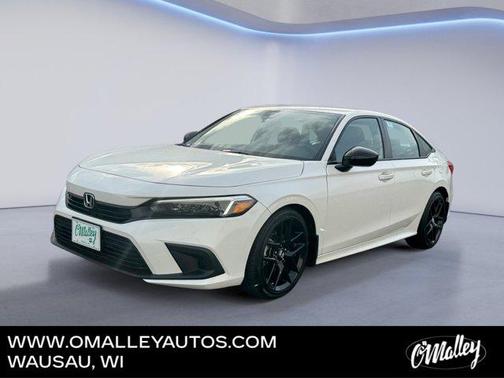 Platinum White Pearl 2024 Honda Civic Sport