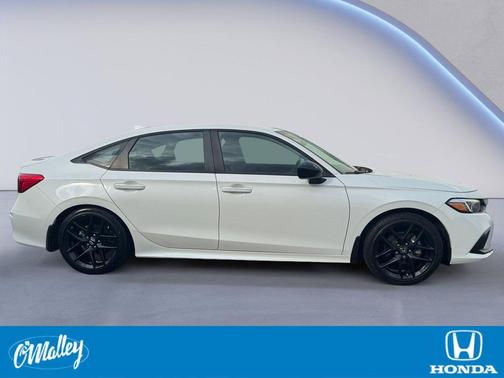 Platinum White Pearl 2024 Honda Civic Sport