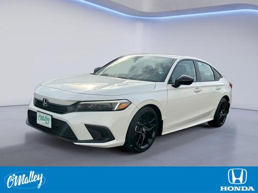 Platinum White Pearl 2024 Honda Civic Sport