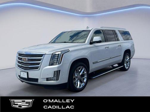 Crystal White Tricoat 2019 Cadillac Escalade ESV Platinum