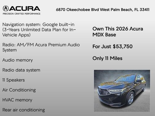 2026 Acura MDX Base