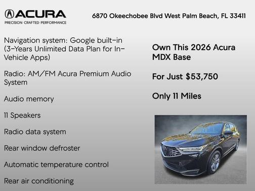 2026 Acura MDX Base