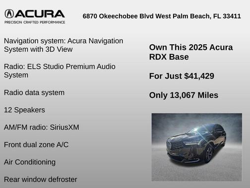 2025 Acura RDX Technology Package