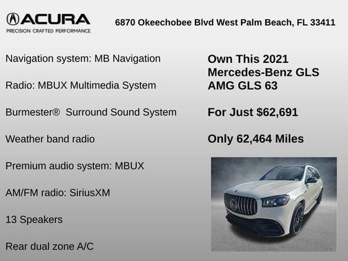 2021 Mercedes-Benz AMG GLS 63 Base 4MATIC