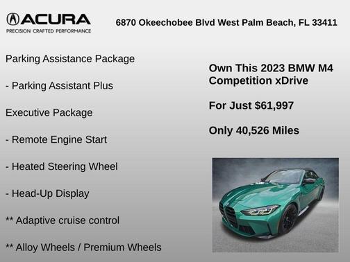 2023 BMW M4 Competition xDrive