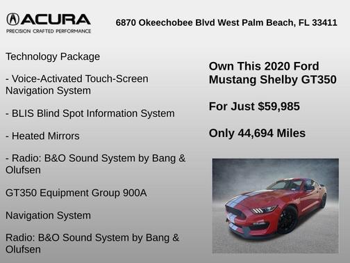 2020 Ford Shelby GT350 Base