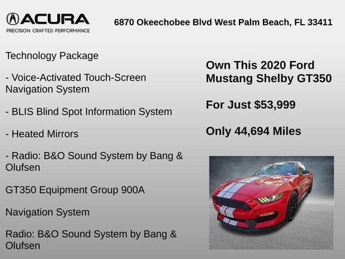 2020 Ford Shelby GT350 Base