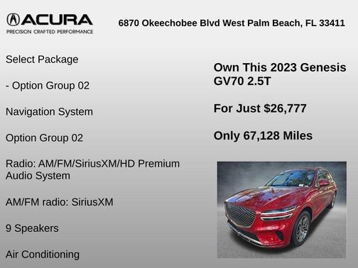 2023 Genesis GV70 2.5T