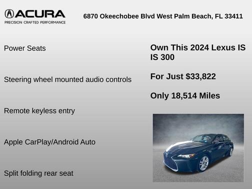2024 Lexus IS 300 Base