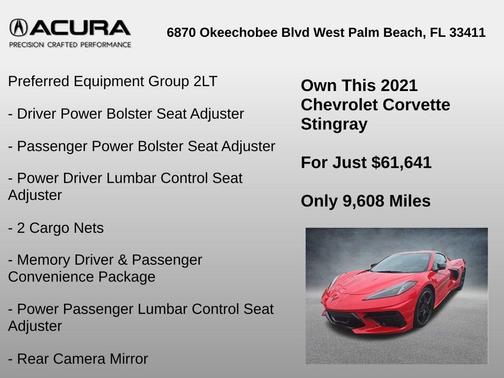 2021 Chevrolet Corvette Stingray w/2LT