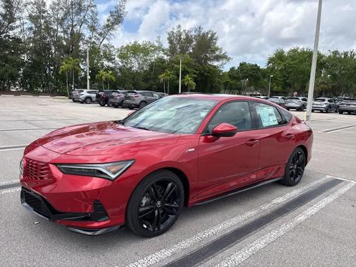 Performance Red Pearl 2026 Acura Integra FWD A-Spec with Technology