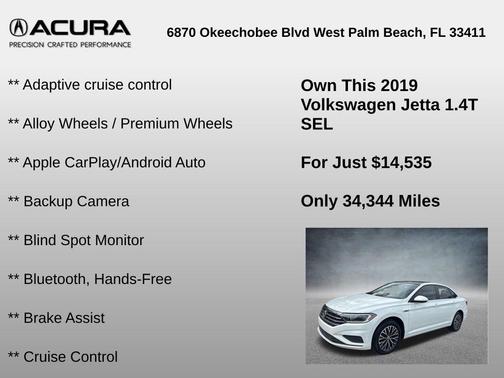 2019 Volkswagen Jetta 1.4T SEL