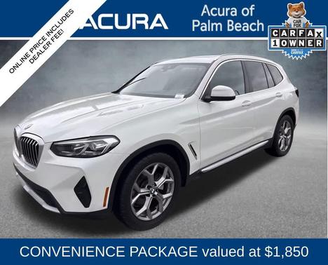 Alpine White 2022 BMW X3 sDrive30i