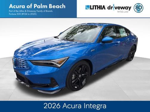 Double Apex Blue Pearl 2026 Acura Integra FWD A-Spec with Technology