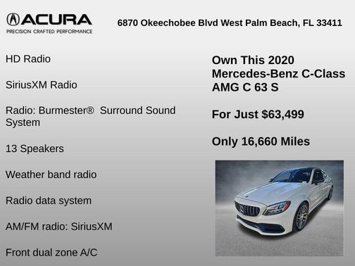 2020 Mercedes-Benz AMG C 63 S