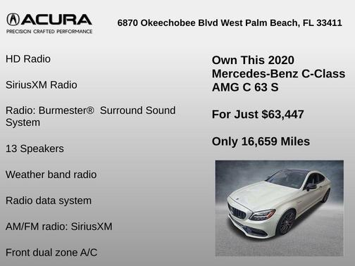 2020 Mercedes-Benz AMG C 63 S