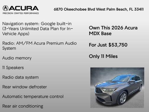 2026 Acura MDX Base
