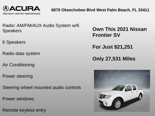 2021 Nissan Frontier SV