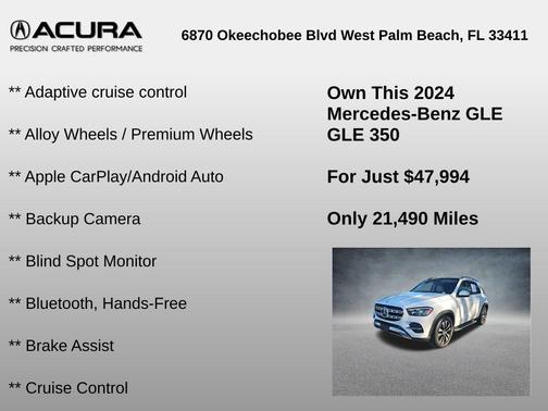 2024 Mercedes-Benz GLE 350 Base 4MATIC