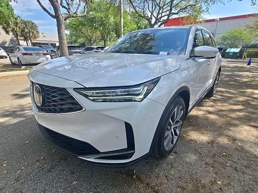 White 2025 Acura MDX Technology