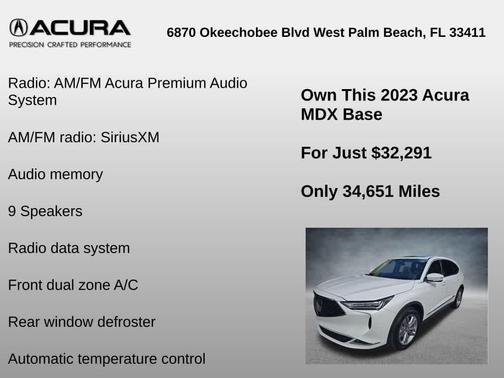 2023 Acura MDX Base