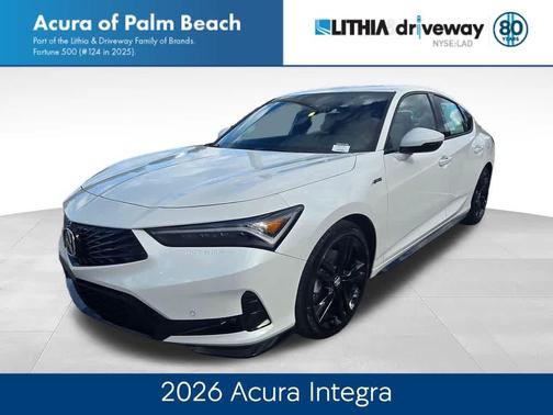 Platinum White Pearl 2026 Acura Integra FWD A-Spec with Technology