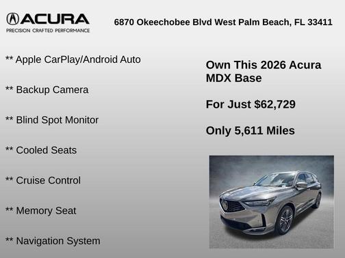 2026 Acura MDX Advance Package