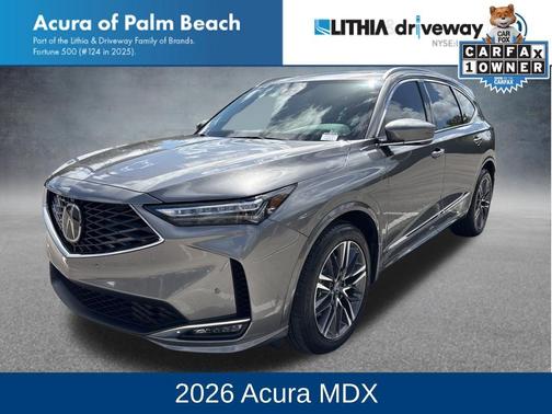 Gray 2026 Acura MDX Advance Package