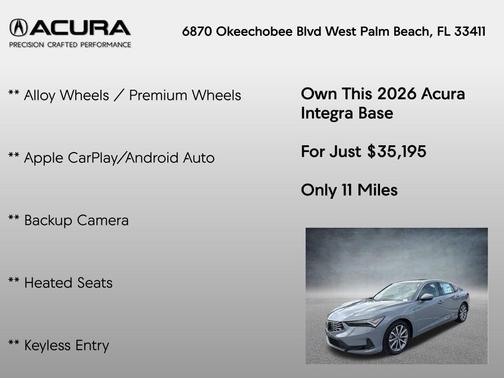 2026 Acura Integra Base