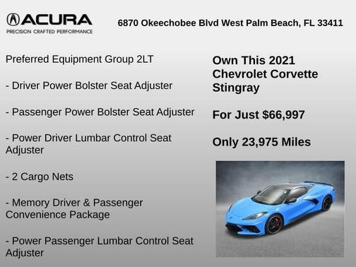 2021 Chevrolet Corvette Stingray w/2LT