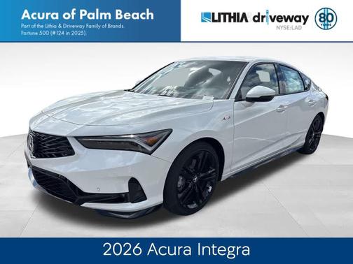 Platinum White Pearl 2026 Acura Integra FWD A-Spec with Technology