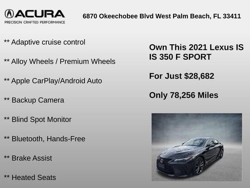 2021 Lexus IS 350 F Sport