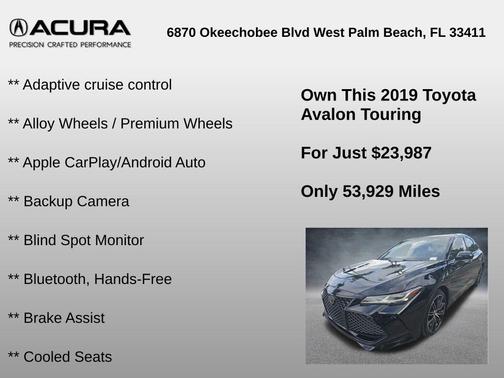 2019 Toyota Avalon XLE Touring
