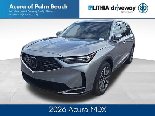 Solar Silver Metallic 2026 Acura MDX Technology Package