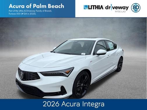 Platinum White Pearl 2026 Acura Integra A-Spec