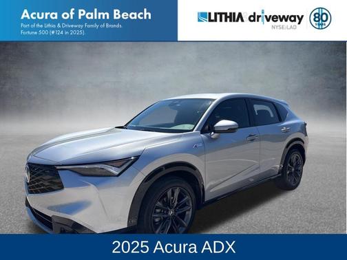 Solar Silver Metallic 2025 Acura ADX A-Spec