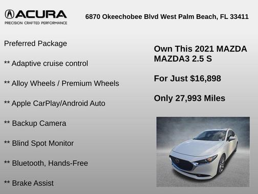 2021 Mazda Mazda3 FWD w/Preferred Package