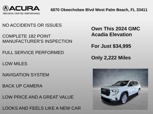 2024 GMC Acadia Elevation