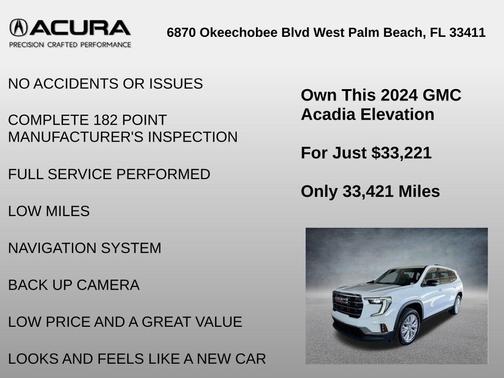 2024 GMC Acadia Elevation