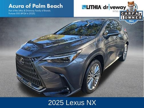 Gray 2025 Lexus NX 350 Luxury