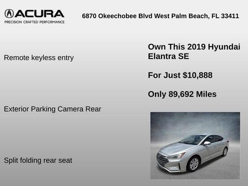 2019 Hyundai ELANTRA SE