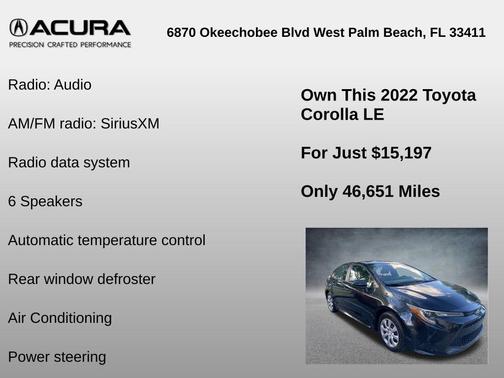 2022 Toyota Corolla LE