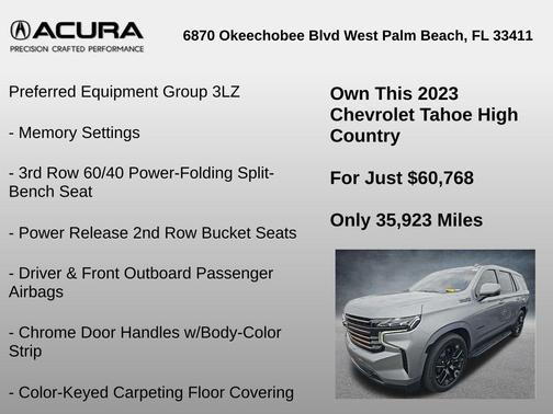 2023 Chevrolet Tahoe High Country