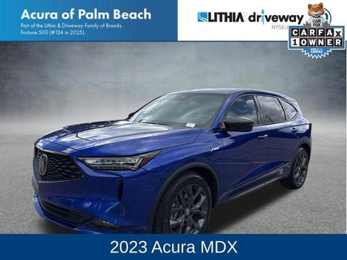 Blue 2023 Acura MDX A-Spec