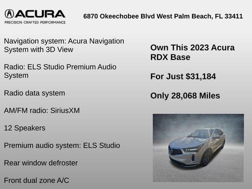 2023 Acura RDX Technology Package