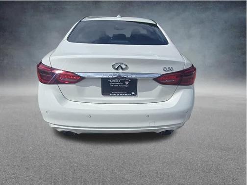 Pure White 2023 INFINITI Q50 3.0t LUXE